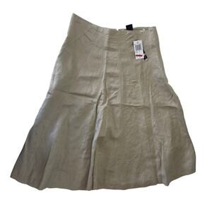NWT Grace Elements Linen Blend Skirt Academia Preppy Size Womens 2